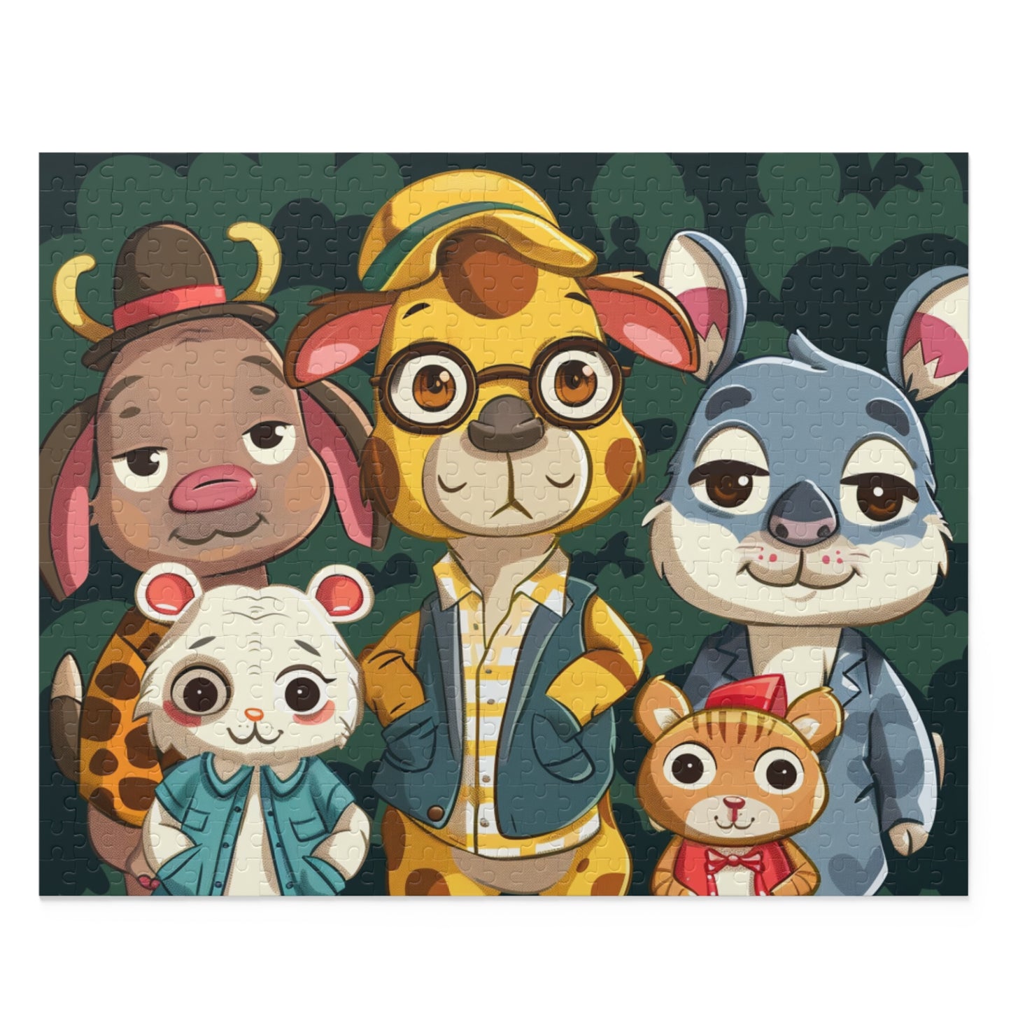 Cute Animal Friends Puzzle - 120/252/500-Piece Jigsaw for Family Fun