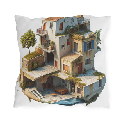 Whimsical Outdoor Pillows with Dreamy House Design - Perfect for Home Décor and Gifts