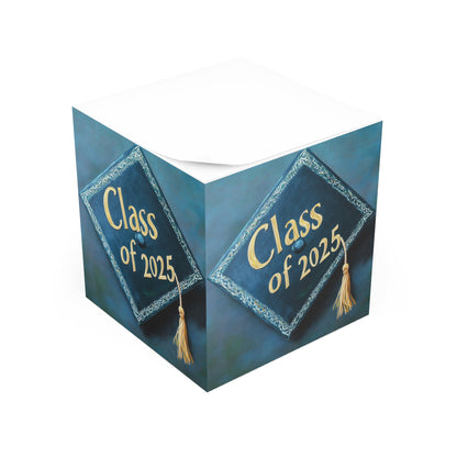 Graduation Note Cube - Class of 2025 Sticky Notes, Graduation Gift, Desk Accessory, Student Keepsake, Memo Pad