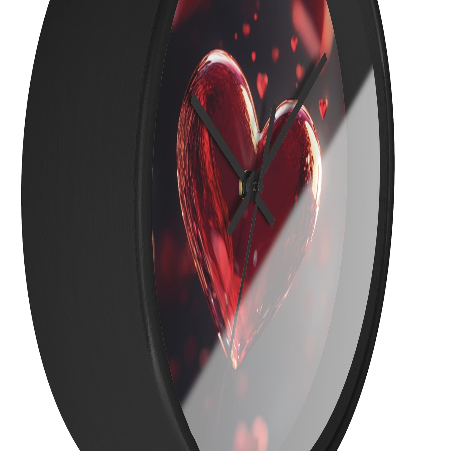 Romantic Heart Design Wall Clock - Perfect Gift for Valentine's Day