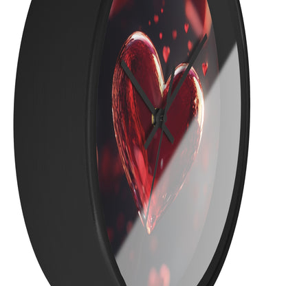 Romantic Heart Design Wall Clock - Perfect Gift for Valentine's Day