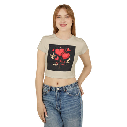 Heart Flower - Women's Baby Tee