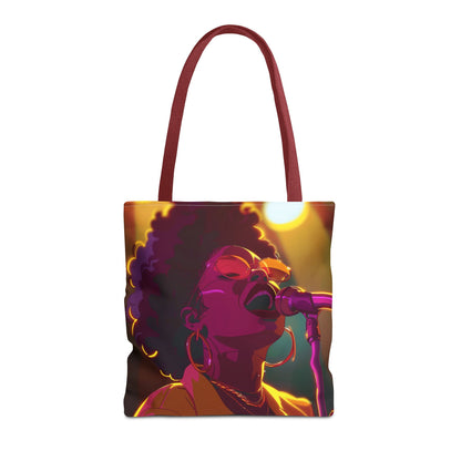 Vibrant Singer Tote Bag - Perfect for Music Lovers and Concert Goers