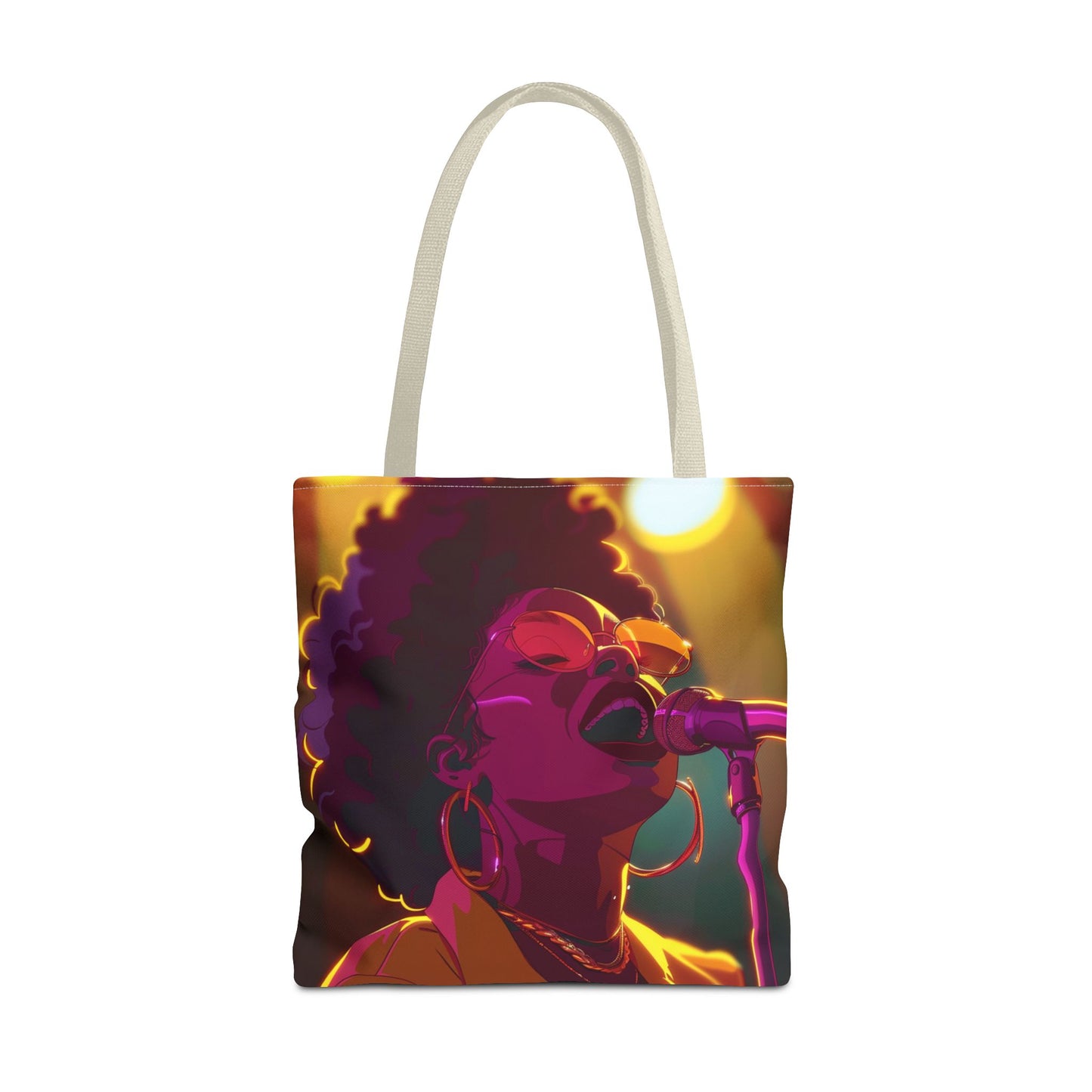 Vibrant Singer Tote Bag - Perfect for Music Lovers and Concert Goers