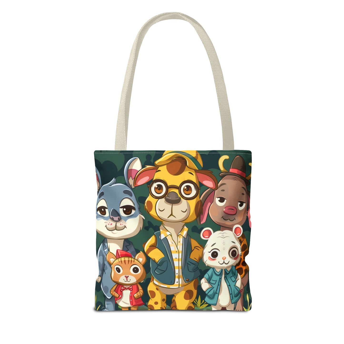 Cute Animal Friends Tote Bag - Whimsical Animal Design for Kids & Nature Lovers