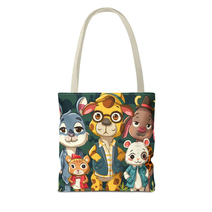 Cute Animal Friends Tote Bag - Whimsical Animal Design for Kids & Nature Lovers