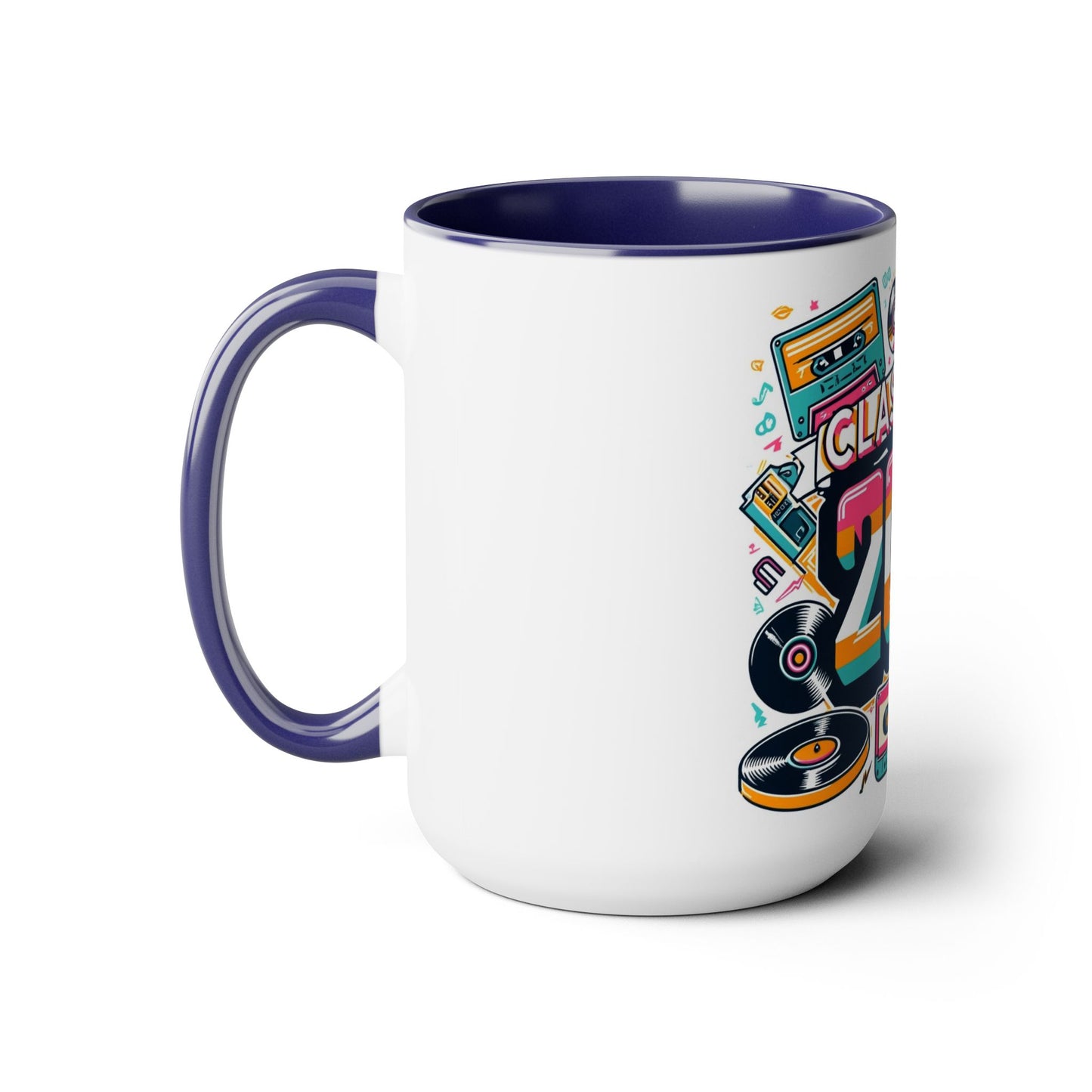 Two-Tone Coffee Mugs, 15oz
