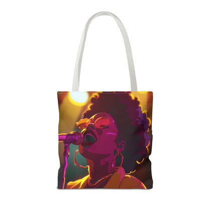 Vibrant Singer Tote Bag - Perfect for Music Lovers and Concert Goers