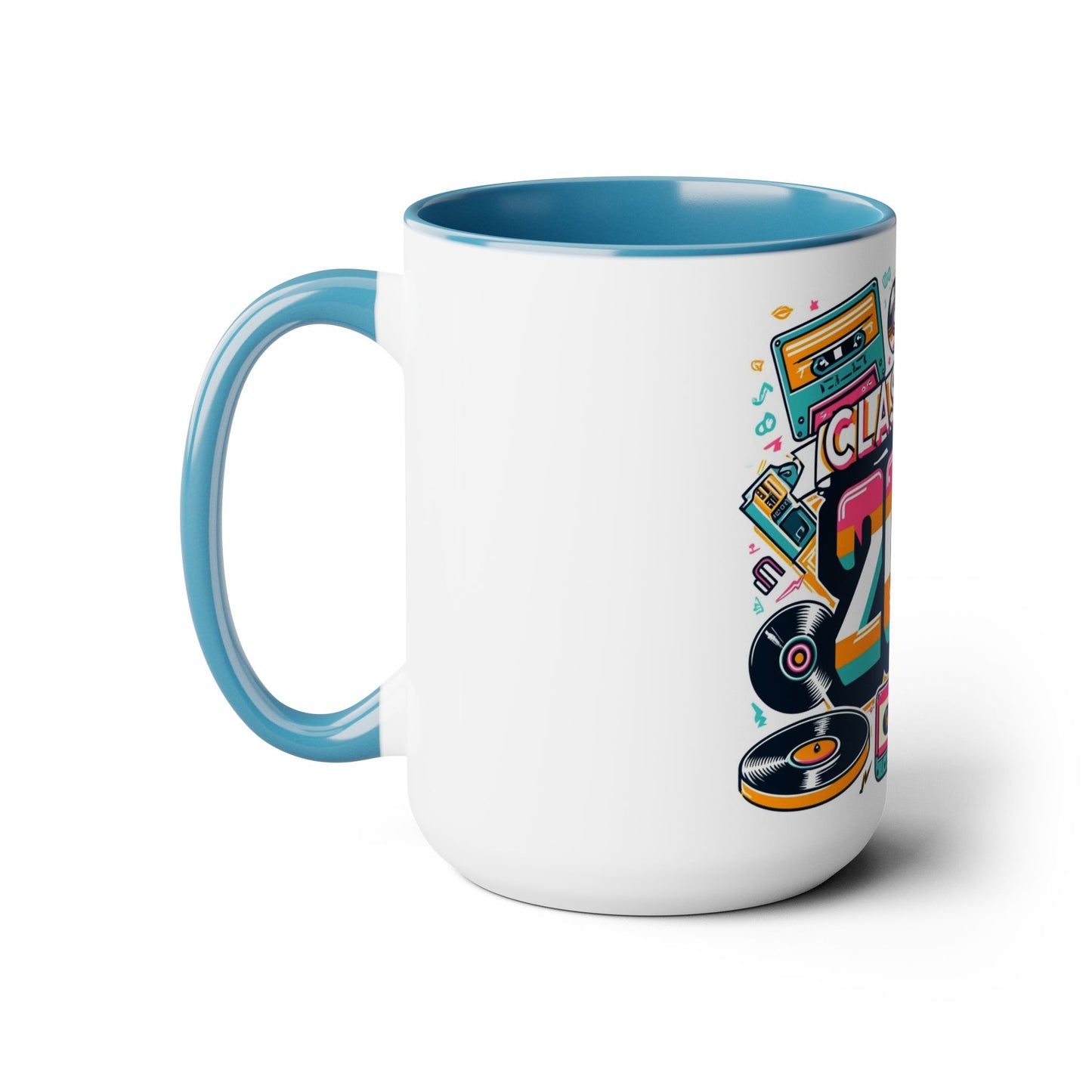 Two-Tone Coffee Mugs, 15oz