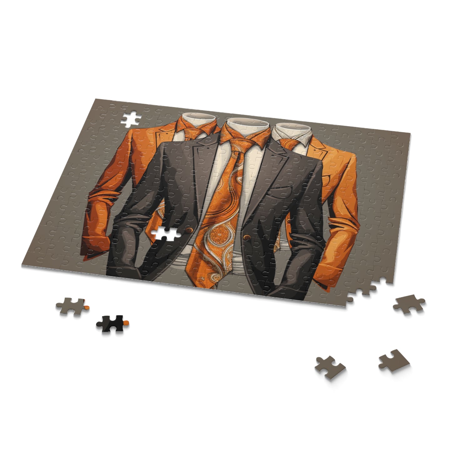 Elegant Suit-Themed 500-Piece Puzzle for Fashion Enthusiasts