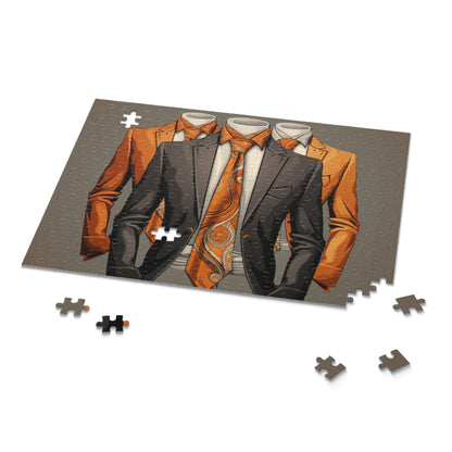 Elegant Suit-Themed 500-Piece Puzzle for Fashion Enthusiasts