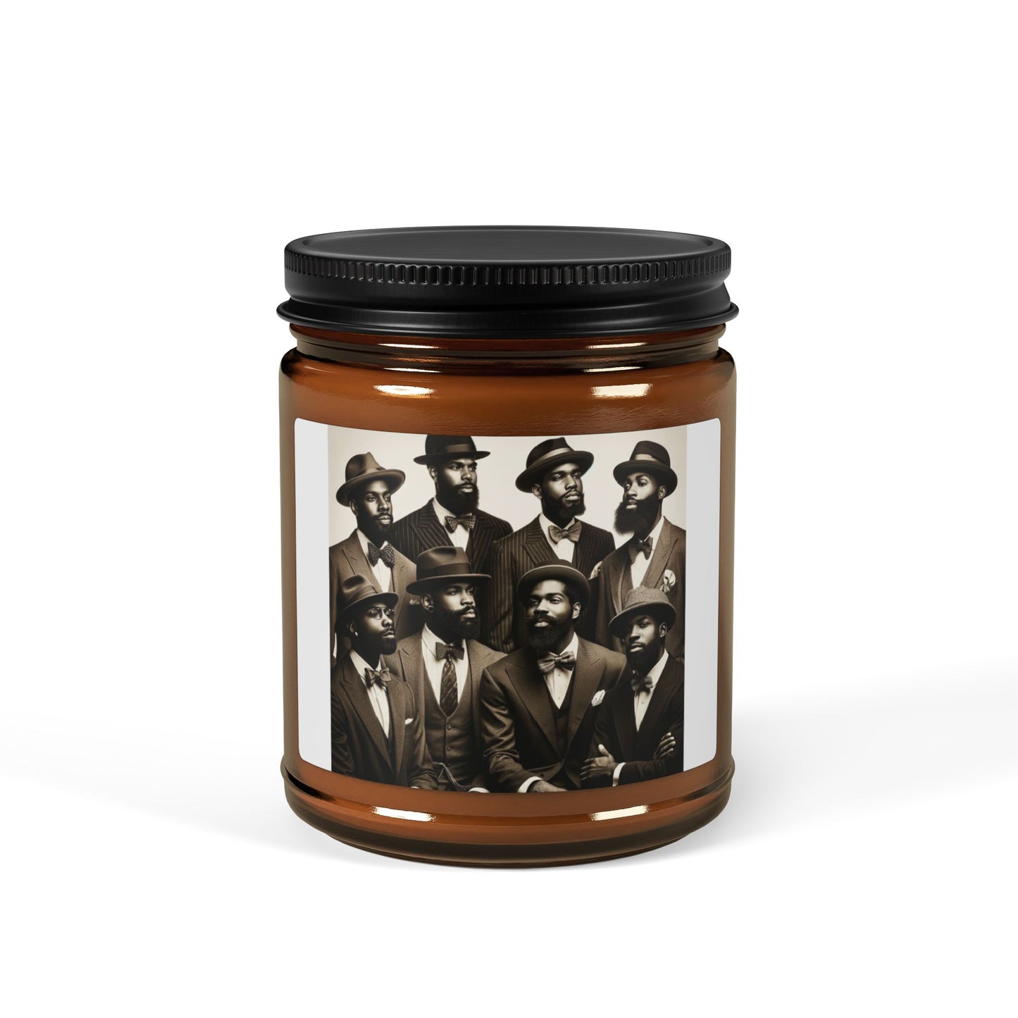 Scented Soy Candle (Multi-Size, Amber Jar)