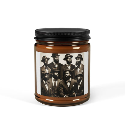 Scented Soy Candle (Multi-Size, Amber Jar)