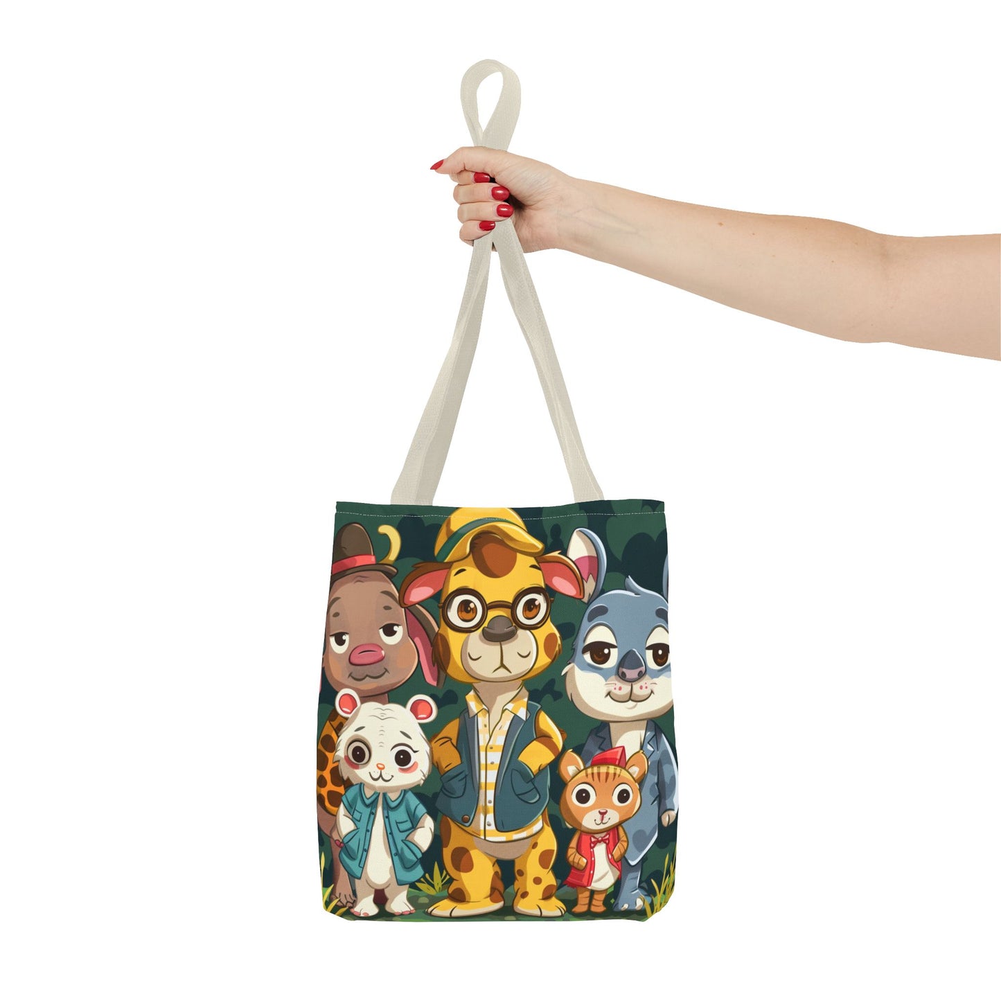 Cute Animal Friends Tote Bag - Whimsical Animal Design for Kids & Nature Lovers