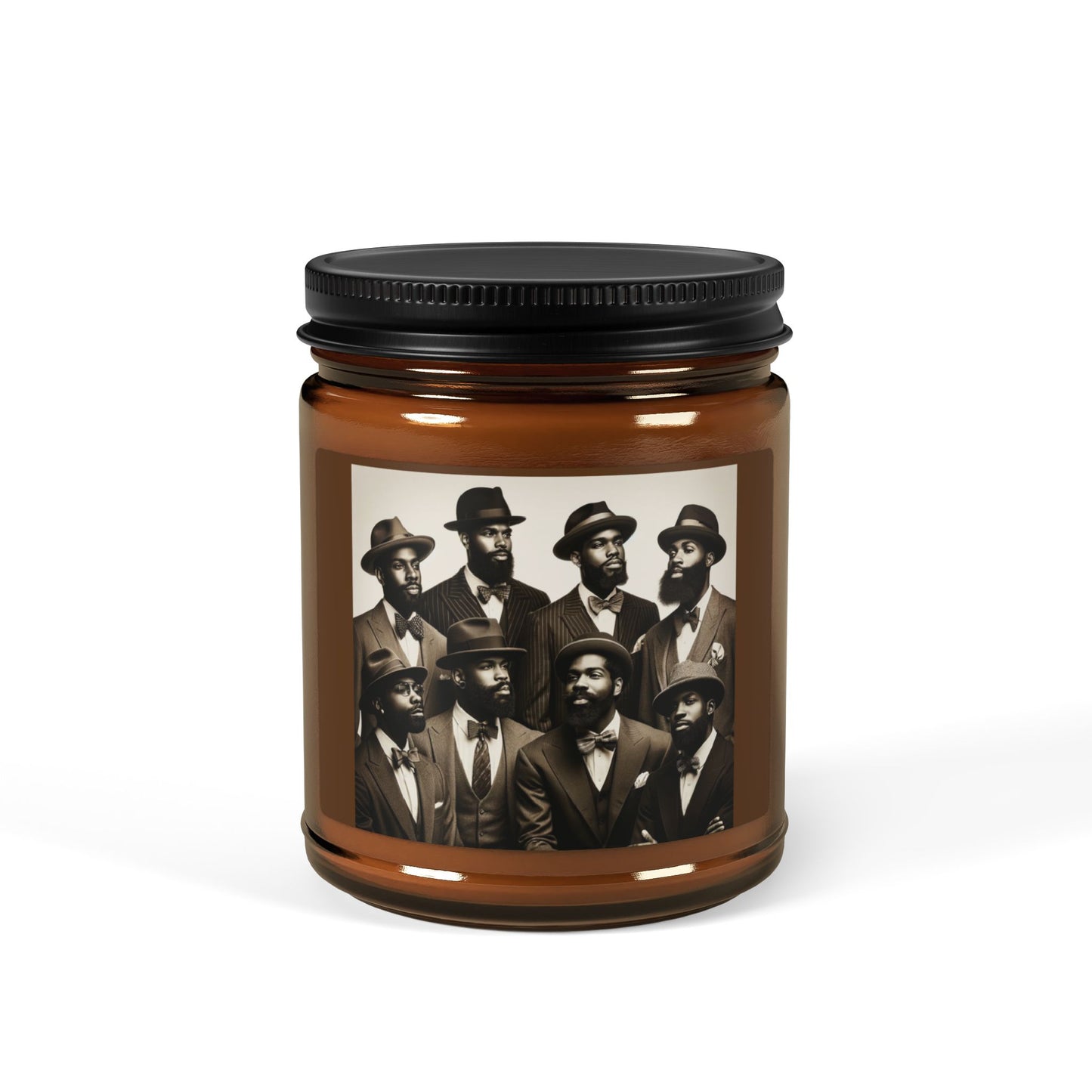 Scented Soy Candle (Multi-Size, Amber Jar)