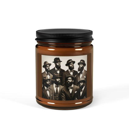 Scented Soy Candle (Multi-Size, Amber Jar)