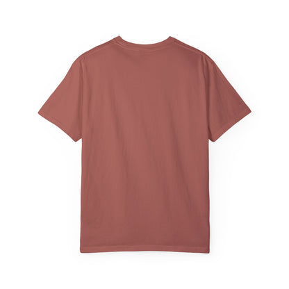 Lion with Floral Head Dress- Unisex Garment-Dyed T-shirt