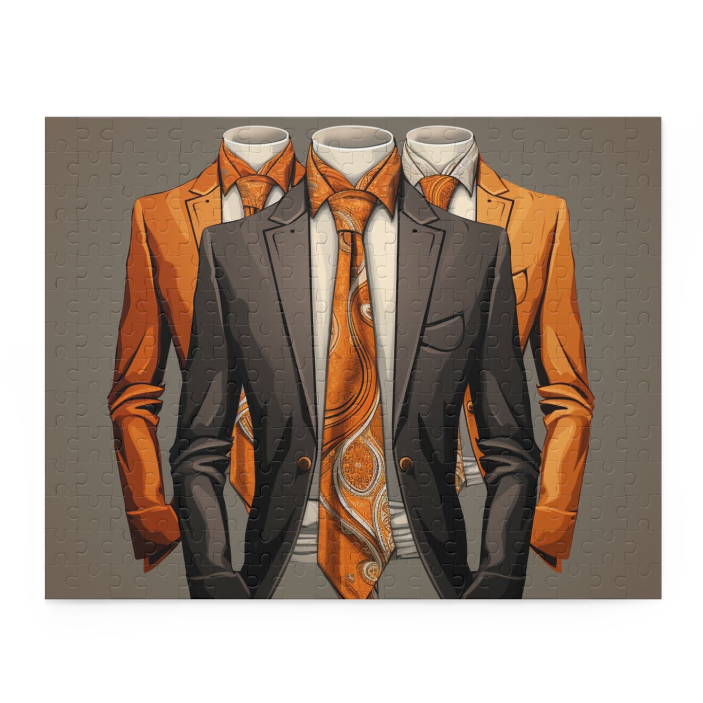 Elegant Suit-Themed 500-Piece Puzzle for Fashion Enthusiasts