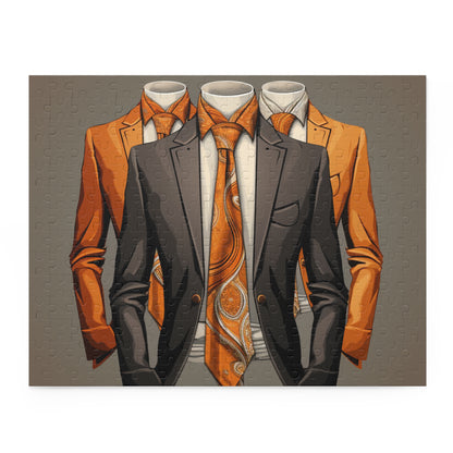 Elegant Suit-Themed 500-Piece Puzzle for Fashion Enthusiasts
