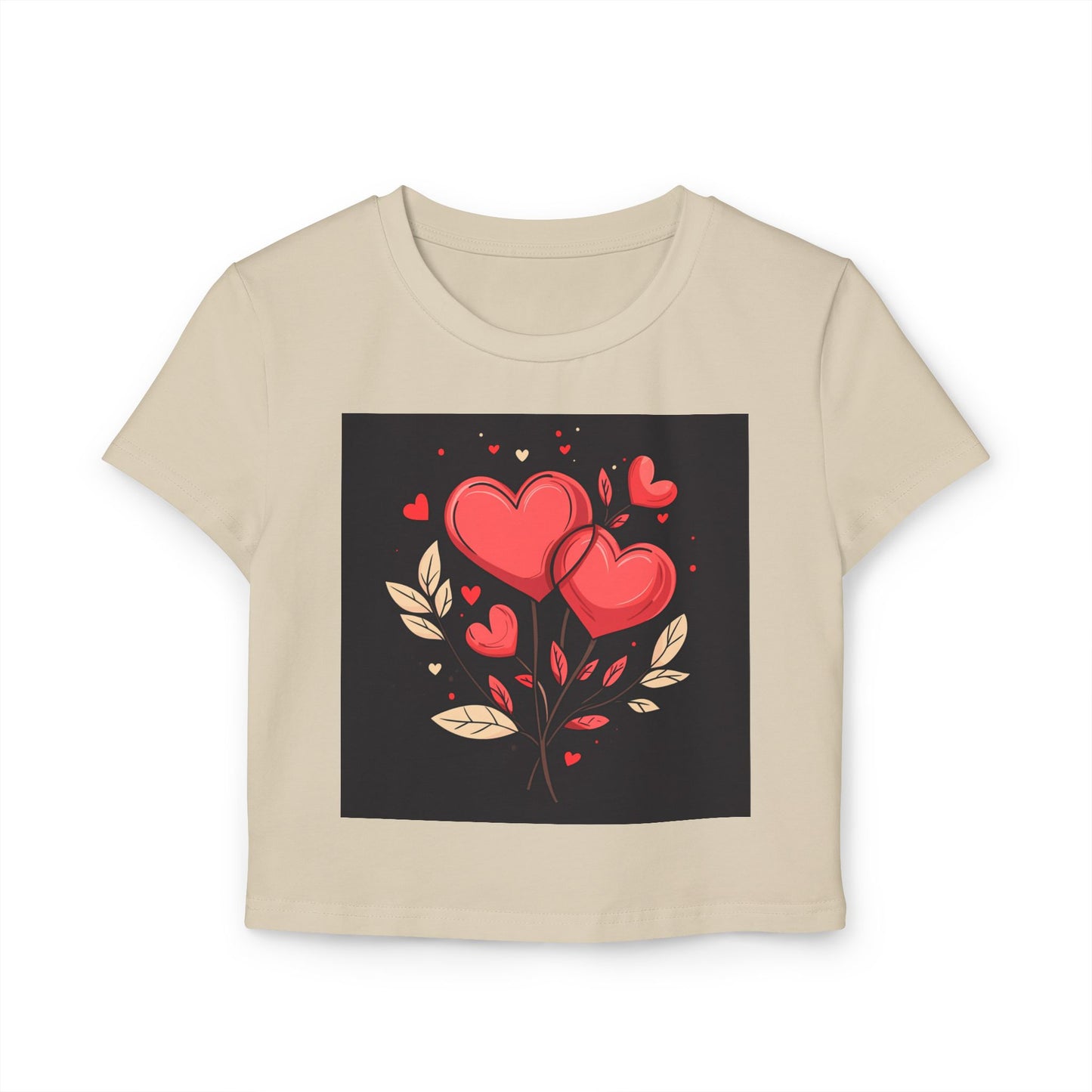 Heart Flower - Women's Baby Tee