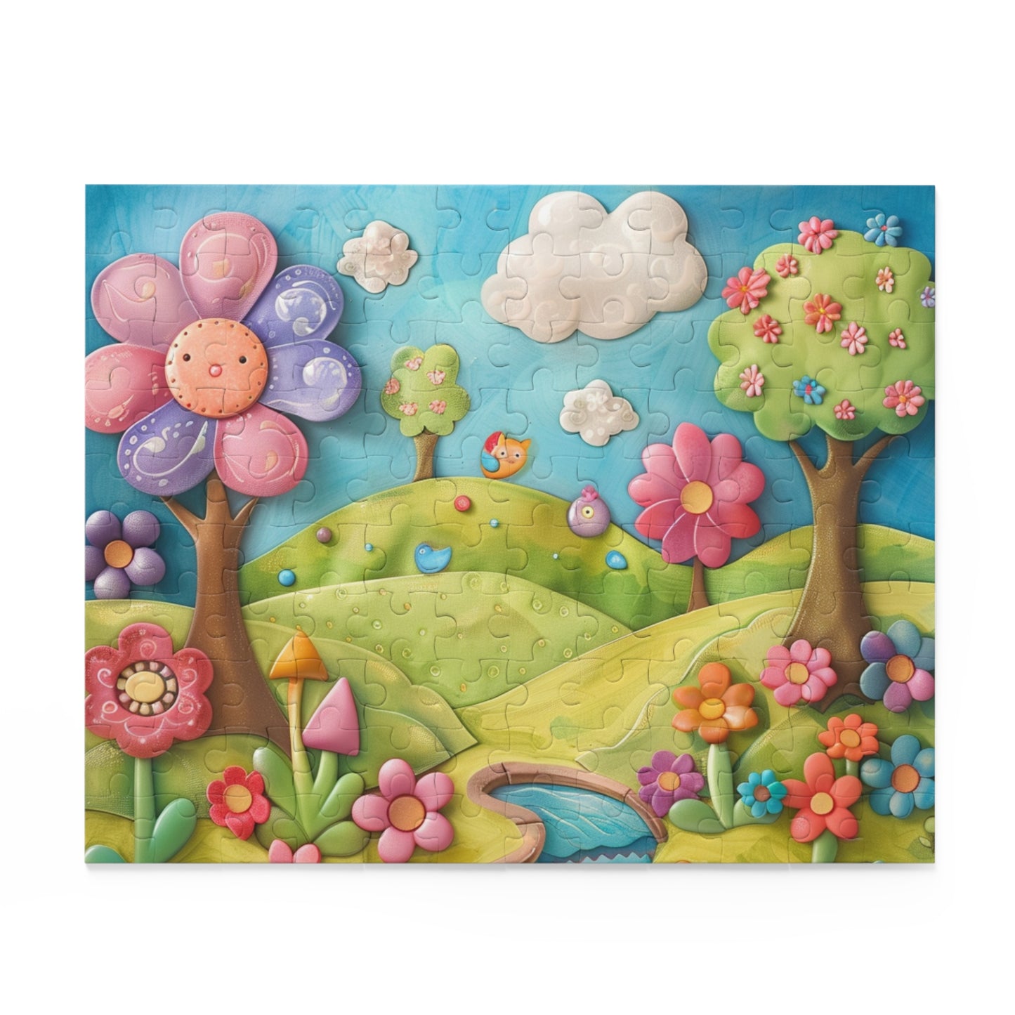 Vibrant Nature Puzzle | 120 to 500-Piece Jigsaw | Whimsical Floral Art | Fun Family Activity | Perfect Gift for All Ages