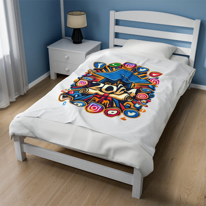 Class of 2024 - Velveteen Plush Blanket