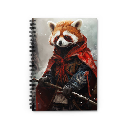 Whimsical Raccoon Spiral Notebook - Ruled Line, Cute Animal Journal, Creative Gift, Writing Diary, Kawaii Stationery