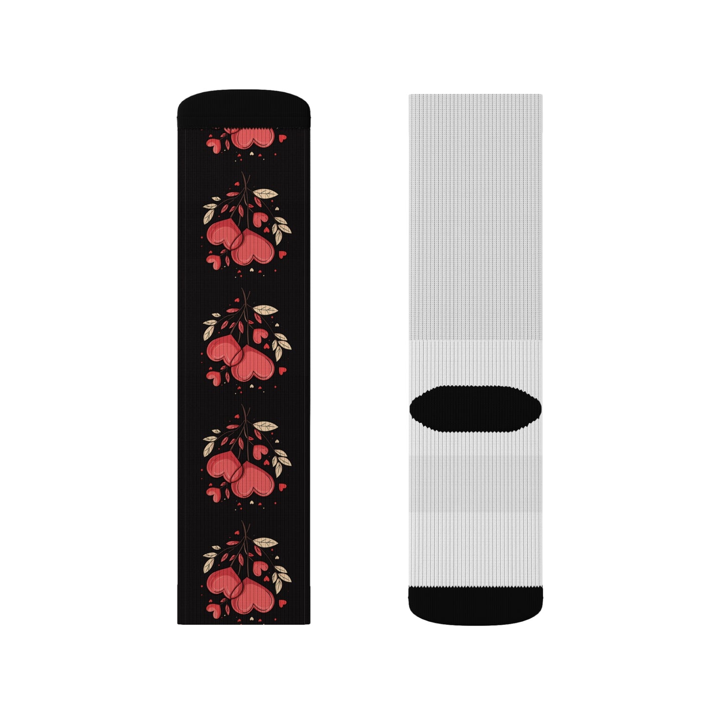 Heart Flowers - Sublimation Socks