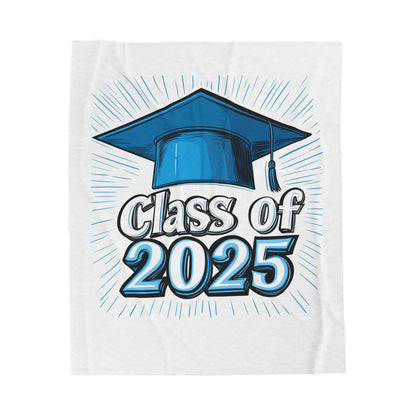 Personalized Class of 2025 Plush Blanket for Graduates, Cozy Graduation Gift, Soft Throw for Celebrations, Memory Keepsake
