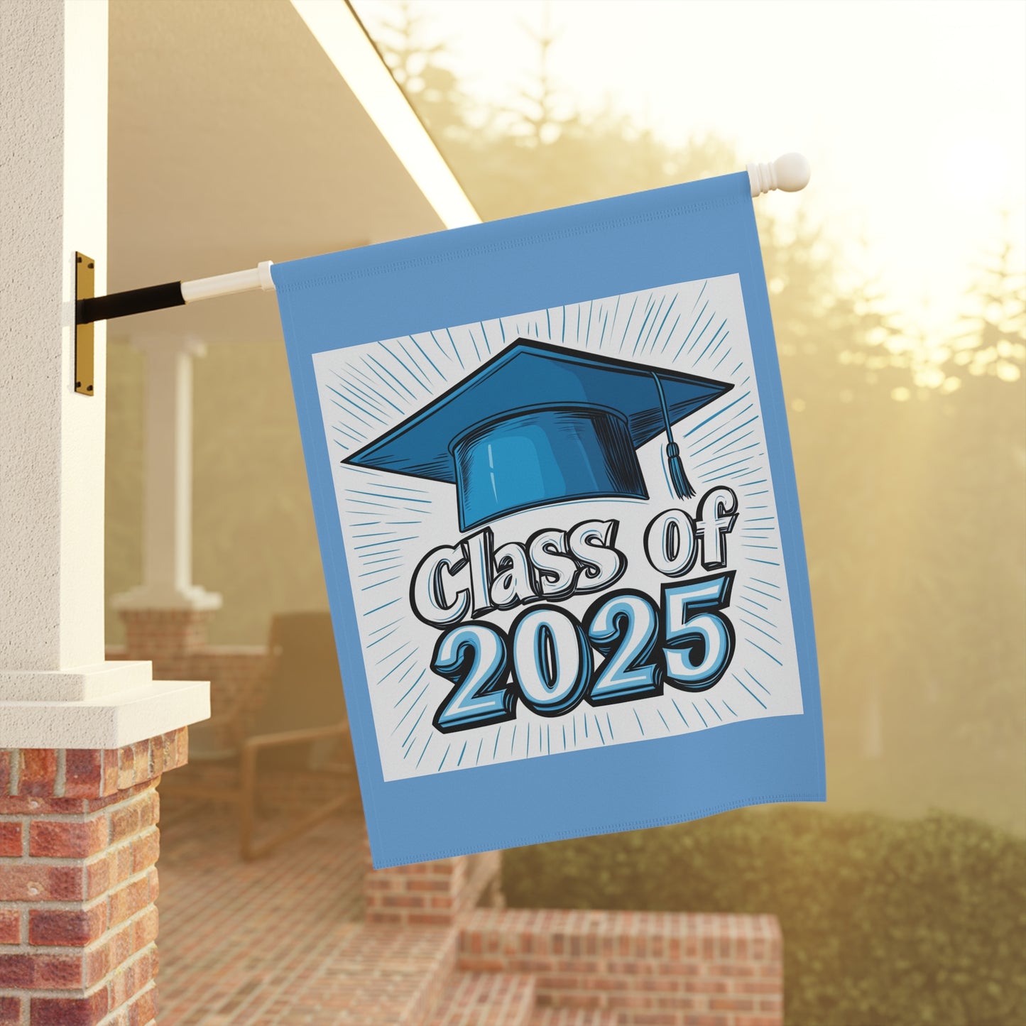 Graduation Garden Banner, Class of 2025 Flag, Home Decor, Outdoor Celebration Sign, College Bound, Graduation Party Decoration