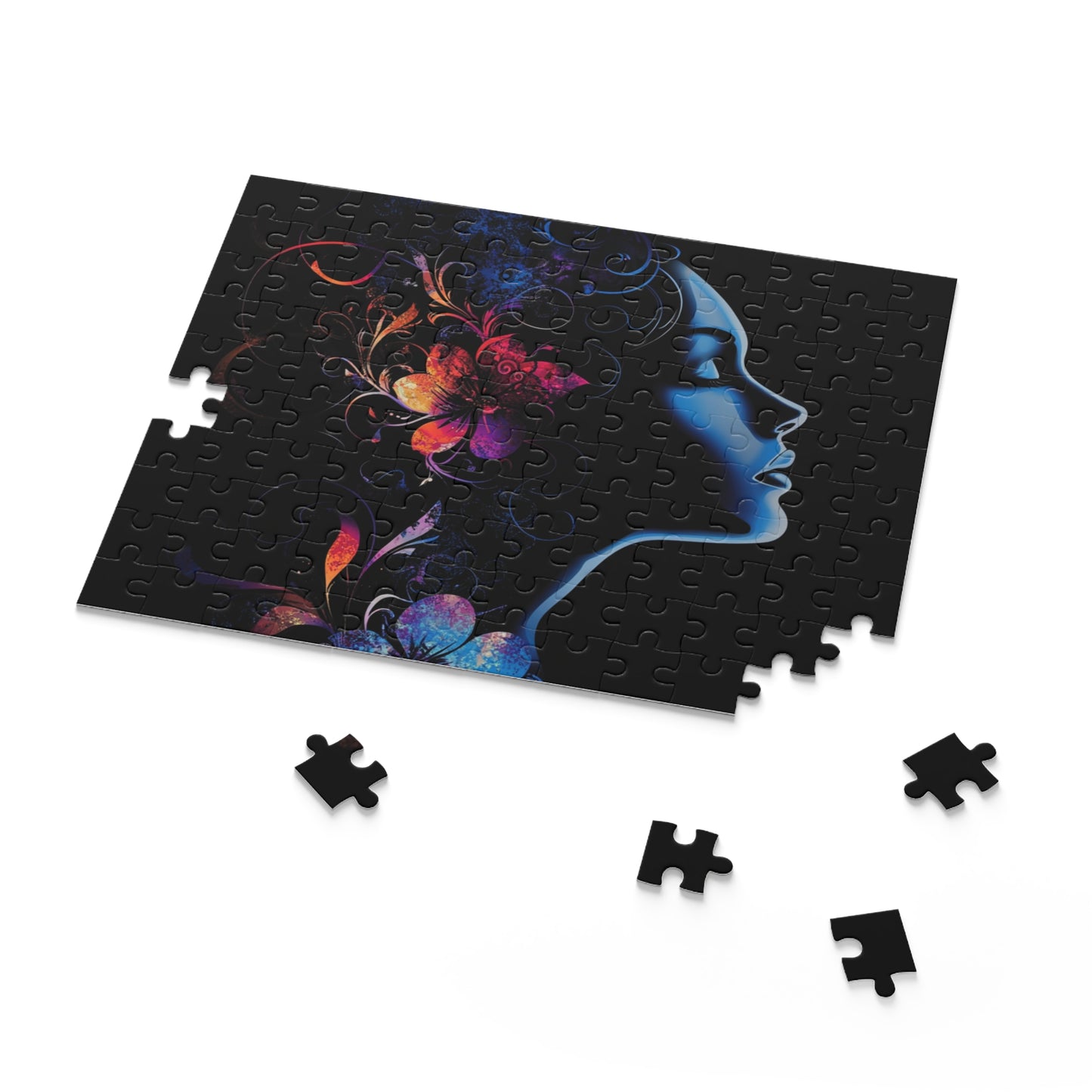 Mystical Floral Silhouette Puzzle - 120, 252, 500-Piece