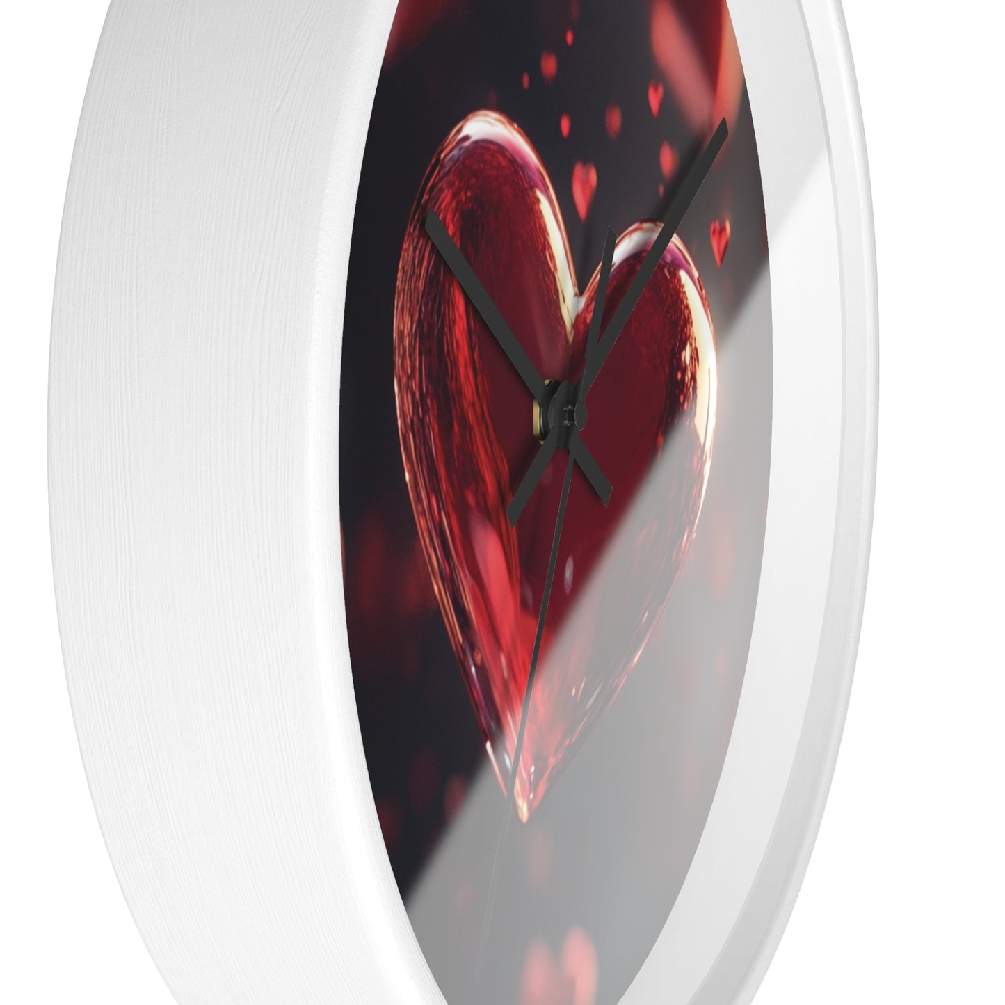 Romantic Heart Design Wall Clock - Perfect Gift for Valentine's Day