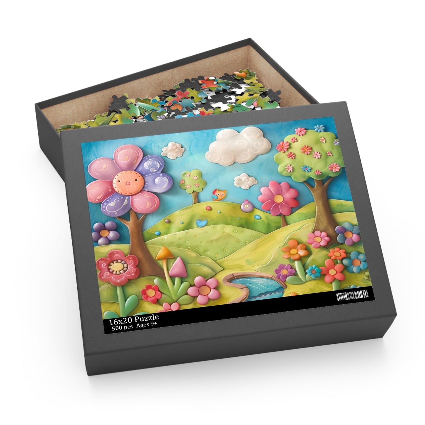 Vibrant Nature Puzzle | 120 to 500-Piece Jigsaw | Whimsical Floral Art | Fun Family Activity | Perfect Gift for All Ages
