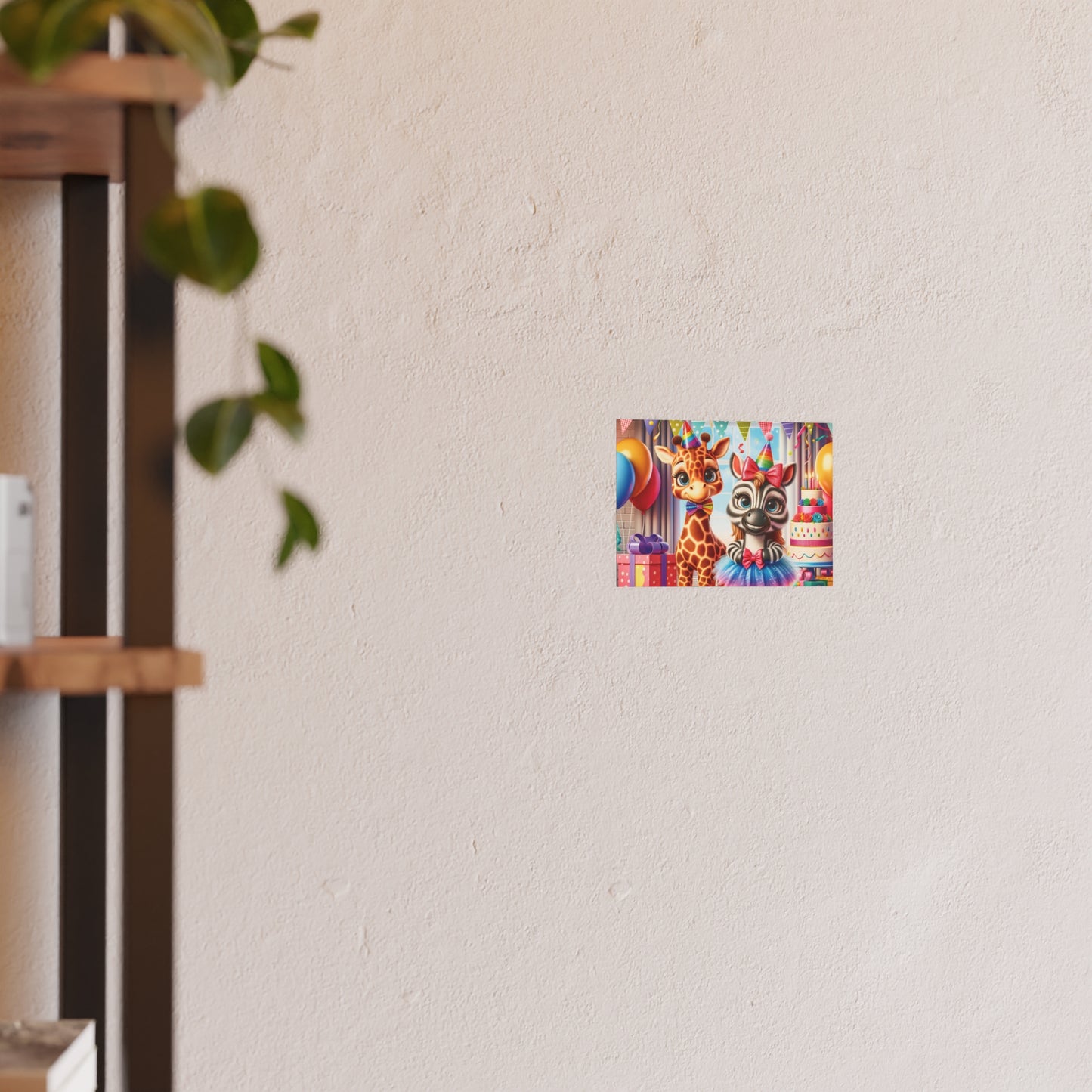 Whimsical Animal Party Poste Print - Fun for Kids' Celebrations