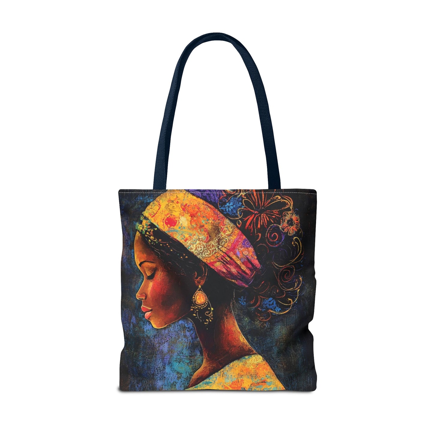Colorful Woman Art Tote Bag - Vibrant African American Design