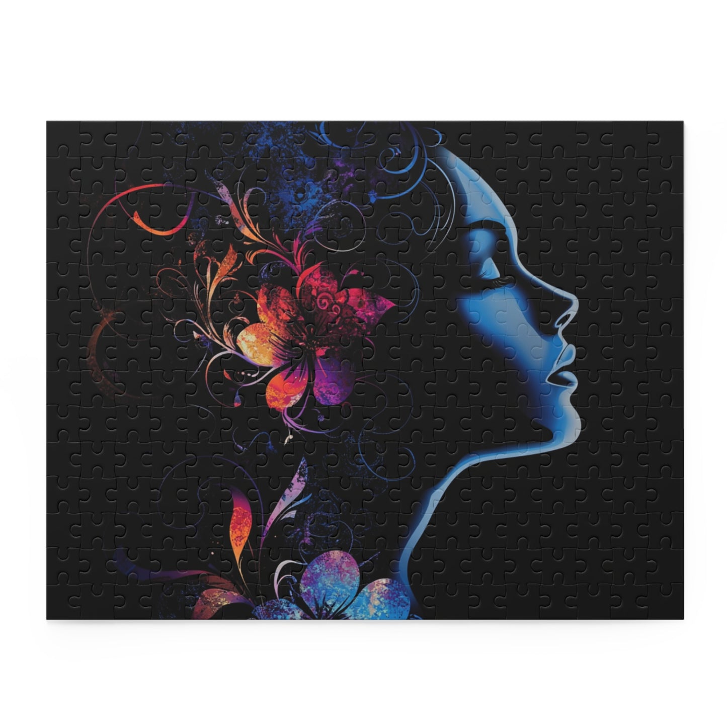 Mystical Floral Silhouette Puzzle - 120, 252, 500-Piece