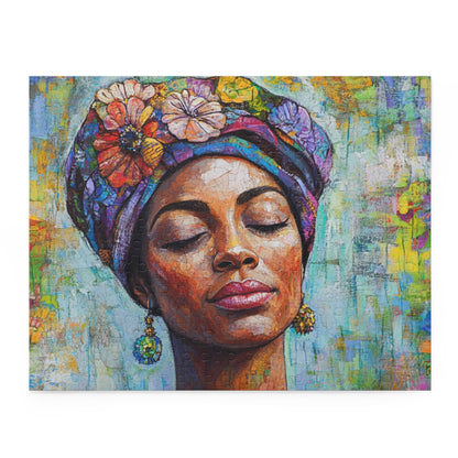 Serene Beauty Puzzle – 120/252/500-Piece Colorful Floral Design for Relaxation and Mindfulness