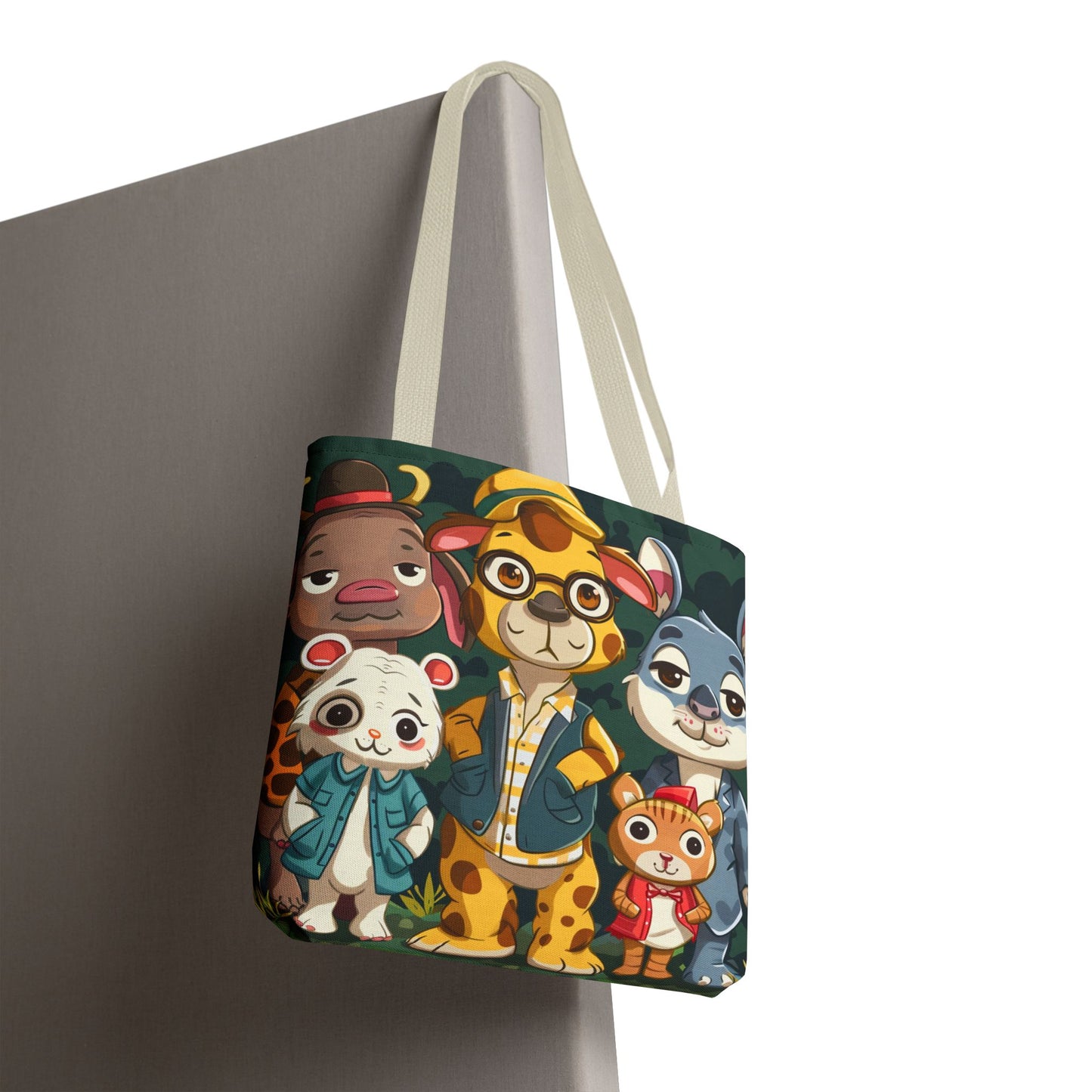 Cute Animal Friends Tote Bag - Whimsical Animal Design for Kids & Nature Lovers