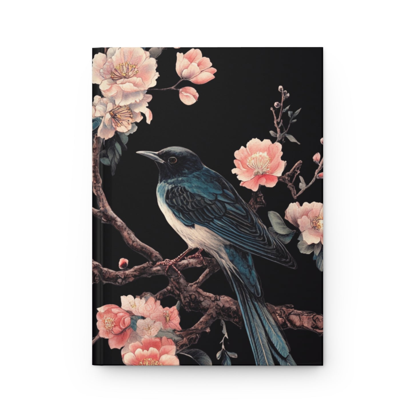 Elegant Hardcover Journal with Floral and Bird Design - Perfect for Nature Lovers and Thoughtful Gifting