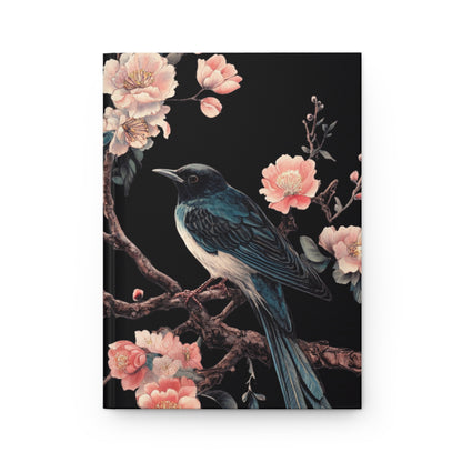 Elegant Hardcover Journal with Floral and Bird Design - Perfect for Nature Lovers and Thoughtful Gifting