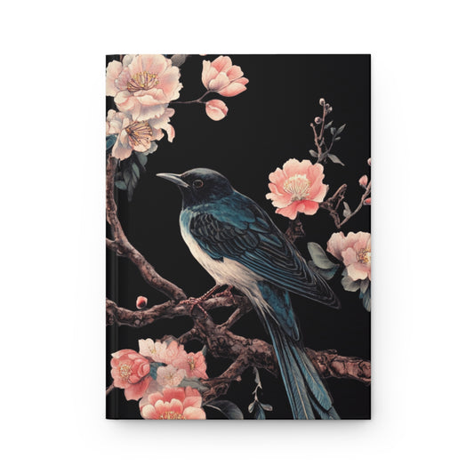 Elegant Hardcover Journal with Floral and Bird Design - Perfect for Nature Lovers and Thoughtful Gifting