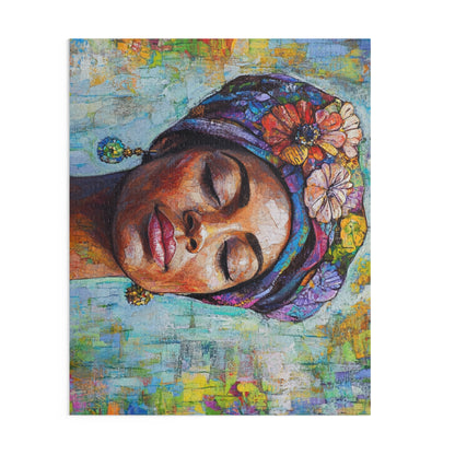 Serene Beauty Puzzle – 120/252/500-Piece Colorful Floral Design for Relaxation and Mindfulness