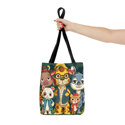 Cute Animal Friends Tote Bag - Whimsical Animal Design for Kids & Nature Lovers