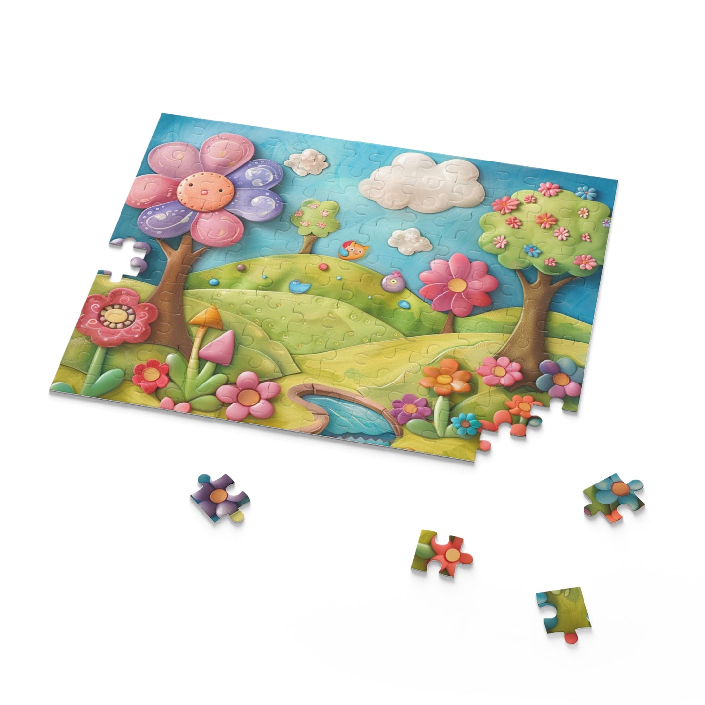 Vibrant Nature Puzzle | 120 to 500-Piece Jigsaw | Whimsical Floral Art | Fun Family Activity | Perfect Gift for All Ages