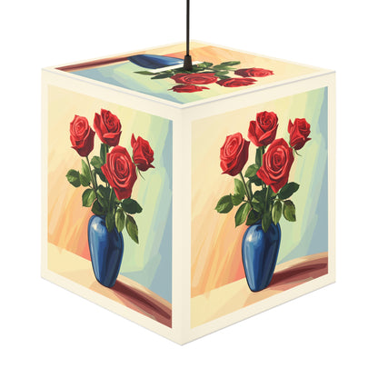 Elegant Rose Floral Light Cube Lamp - Perfect for Home Decor & Gifts