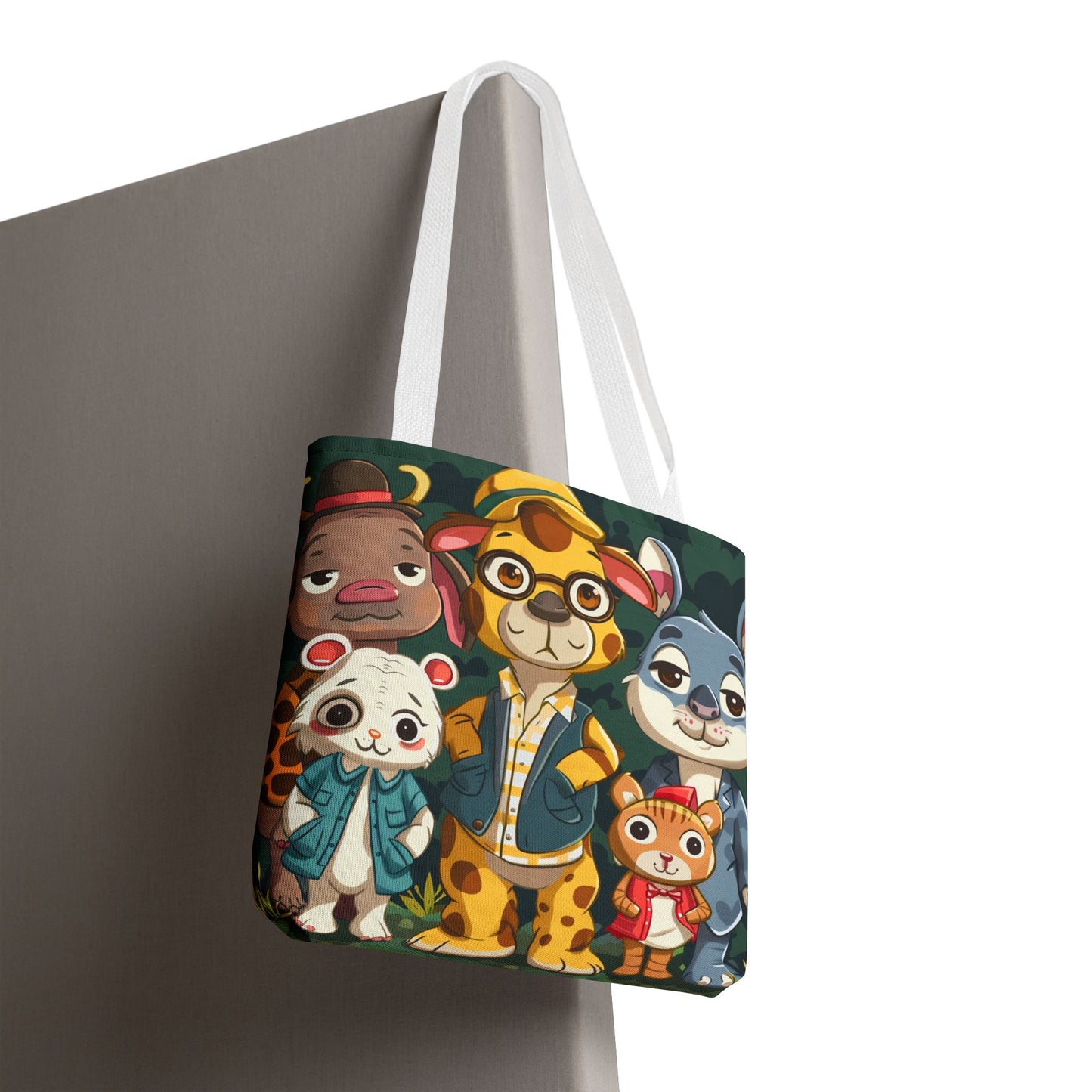 Cute Animal Friends Tote Bag - Whimsical Animal Design for Kids & Nature Lovers