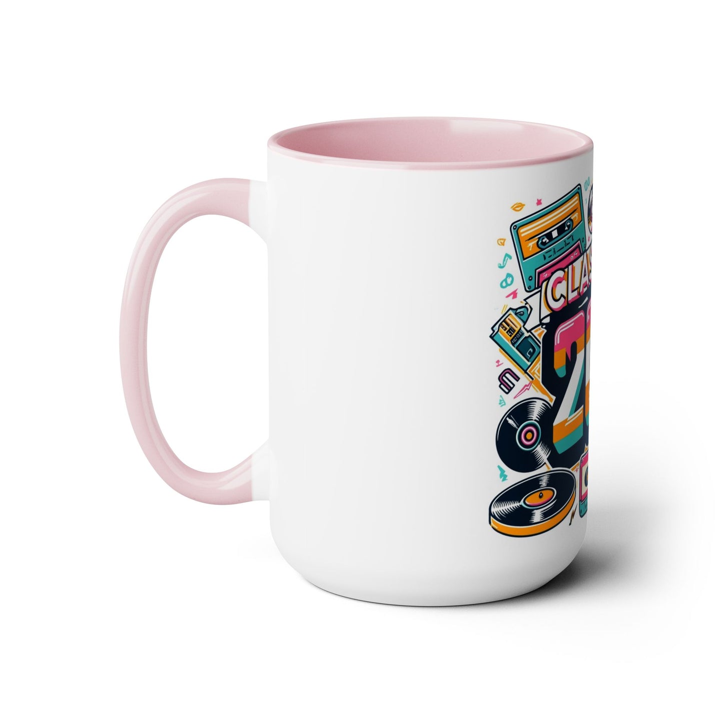 Two-Tone Coffee Mugs, 15oz