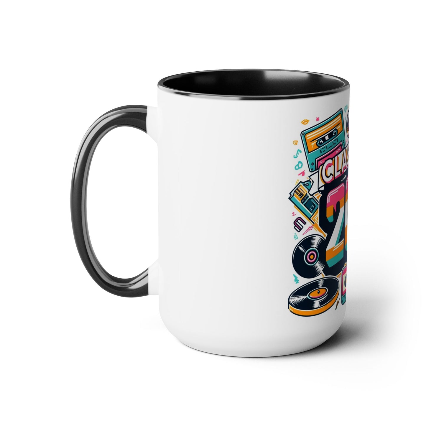 Two-Tone Coffee Mugs, 15oz