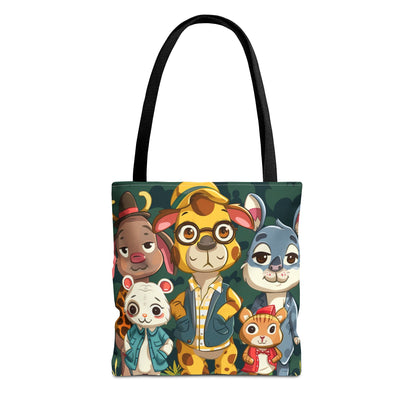 Cute Animal Friends Tote Bag - Whimsical Animal Design for Kids & Nature Lovers