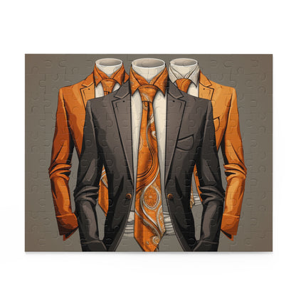 Elegant Suit-Themed 500-Piece Puzzle for Fashion Enthusiasts